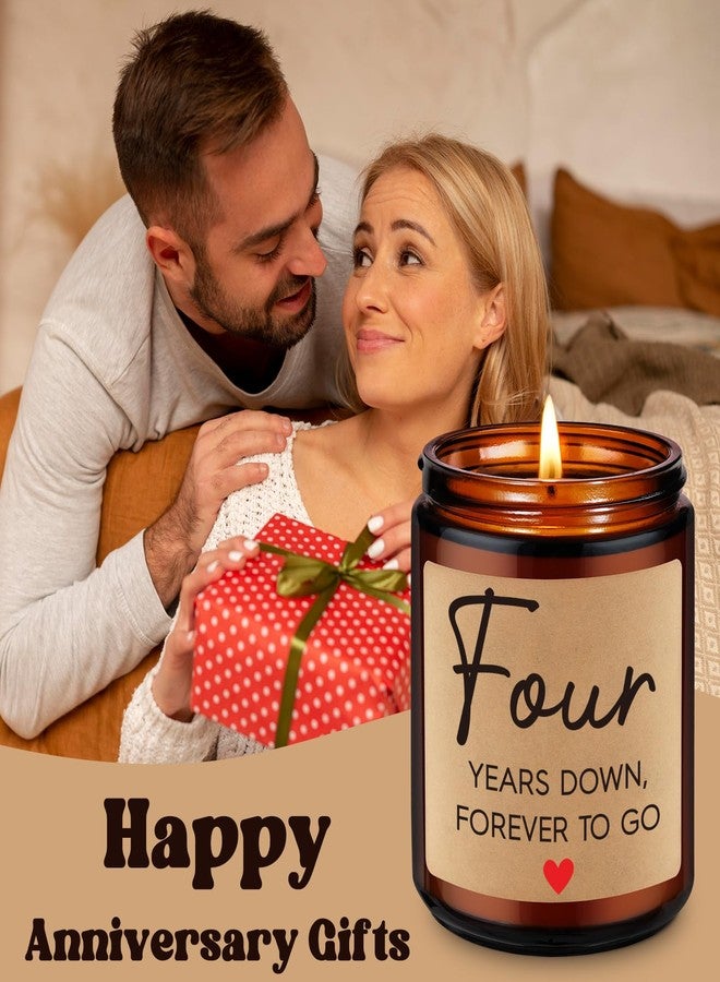 Fairy's Gift هدايا شموع الذكرى السنوية الرابعة من فيري جيفت للزوج والزوجة والحبيب والحبيبة، أفكار هدايا للأزواج في الذكرى السنوية الرابعة، هدايا سعيدة للزوجين، ذكرى سنوية رابعة سعيدة. - Image 3