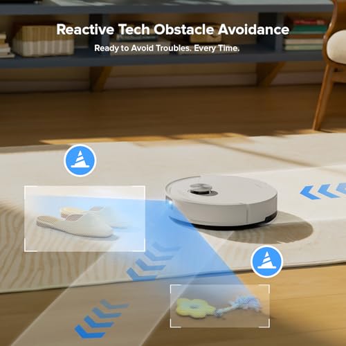 roborock Q10 S5+ Robot Vacuum and Mop, 10,000Pa Suction, Upgraded from Q8 max+, 70 Days Self-Emptying, Obstacle Avoidance, Sonic Mopping, Dual Anti-Tangle Design, Auto Mop Lifting, Ideal for Pet Hair - Image 3