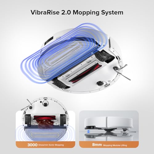 roborock Q10 S5+ Robot Vacuum and Mop, 10,000Pa Suction, Upgraded from Q8 max+, 70 Days Self-Emptying, Obstacle Avoidance, Sonic Mopping, Dual Anti-Tangle Design, Auto Mop Lifting, Ideal for Pet Hair - Image 5