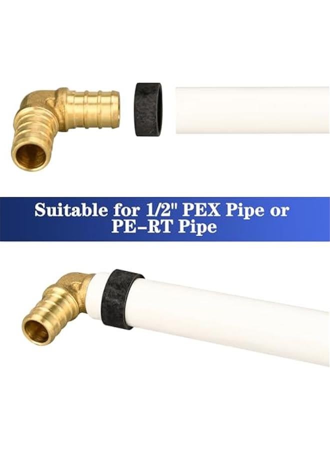 Arabest 25 Count 1/2 Inch PEX Copper Crimp Rings for Pipe Connection  - Image 3