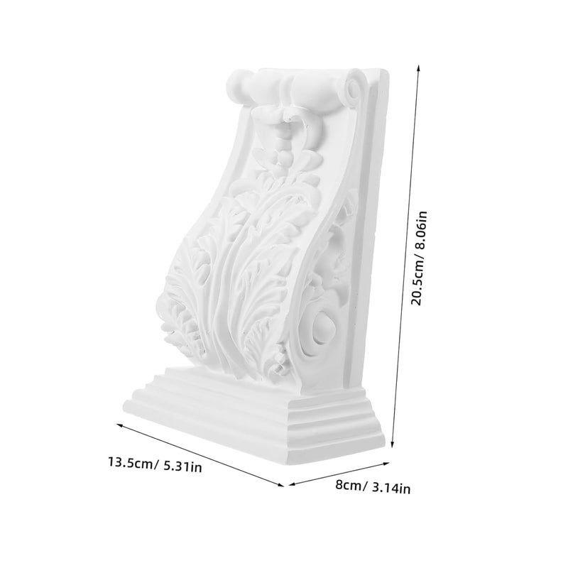 Roman Column Head Onlay Corner Applique Decorative Door Trim White - Image 3