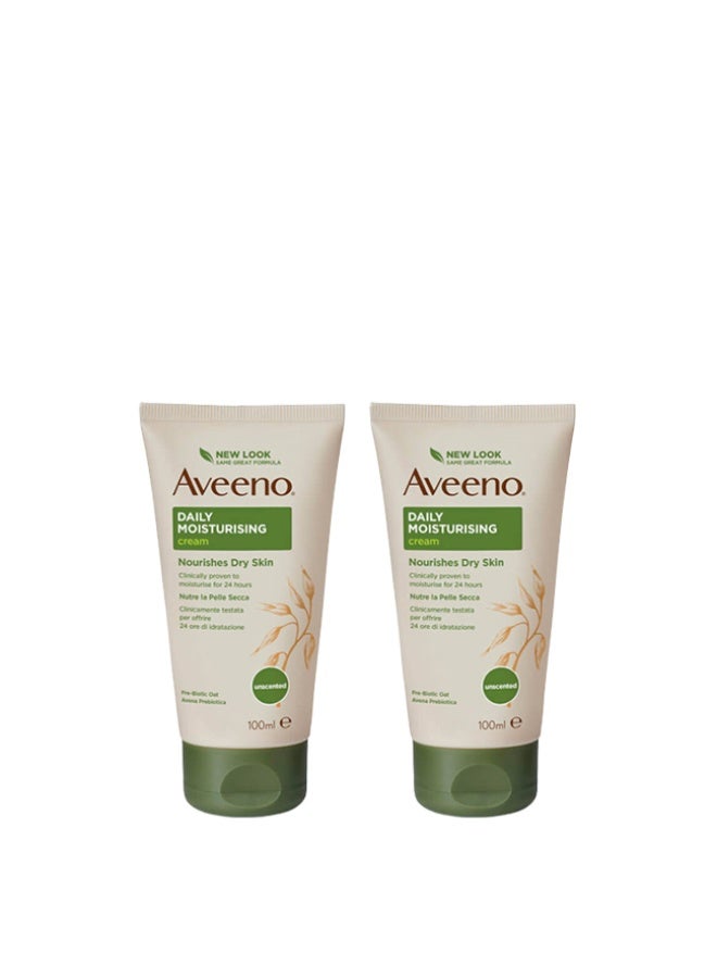 Aveeno Duo Moisturizing Cream 2x100ml - Image 3