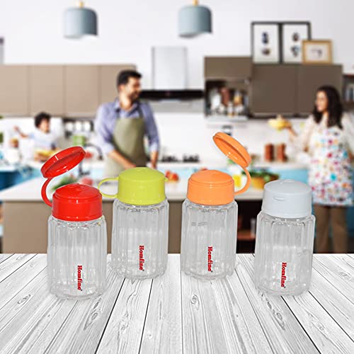 Homfine® Salt & Pepper Shaker Set of 2Pcs BPA Free Food Grade Strong Plastic Material for Dining Table, Kitchen Daily Use (Color May Vary, 1Set) - Image 4