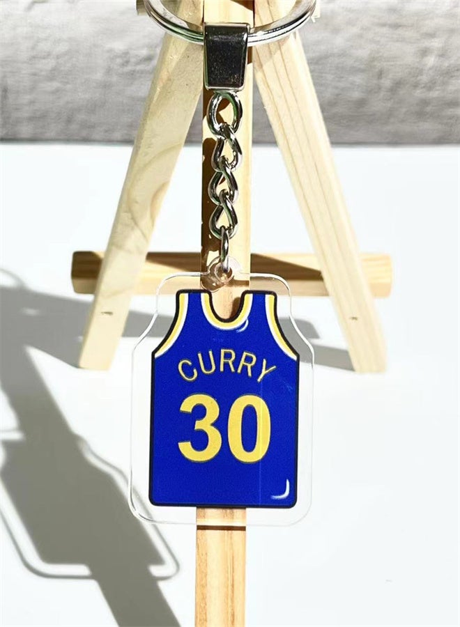 Commemorative Jersey Basketball Star Keychain Men And Women Schoolbag Car Pendant Accessories 