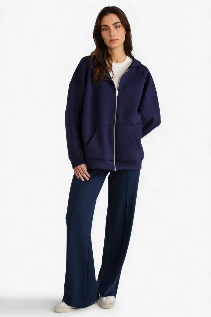 ديفاكتو Relax Fit Normal Waist Straight Leg Modal Trousers