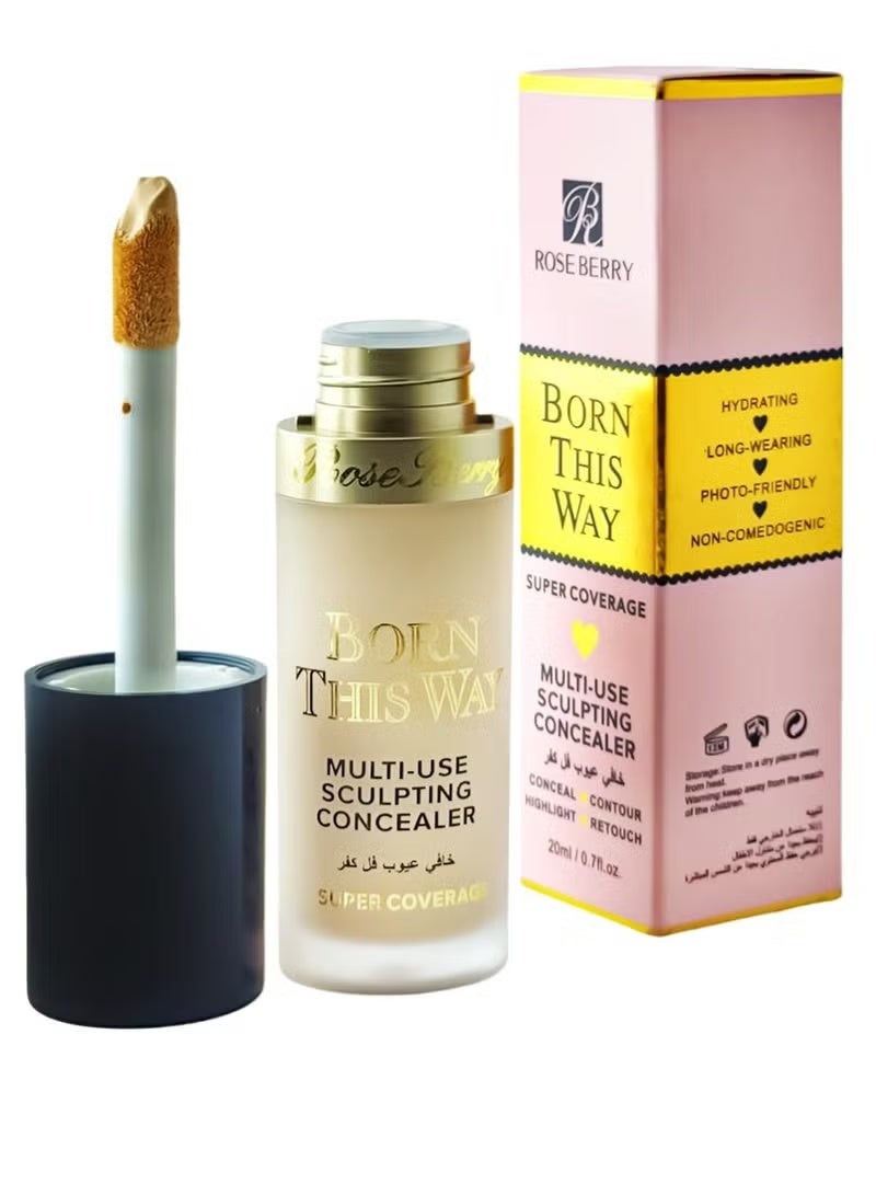 ROSE BERRY Born This Way Super Coverage Multi-Use Sculpting Concealer - 01 - Image 2