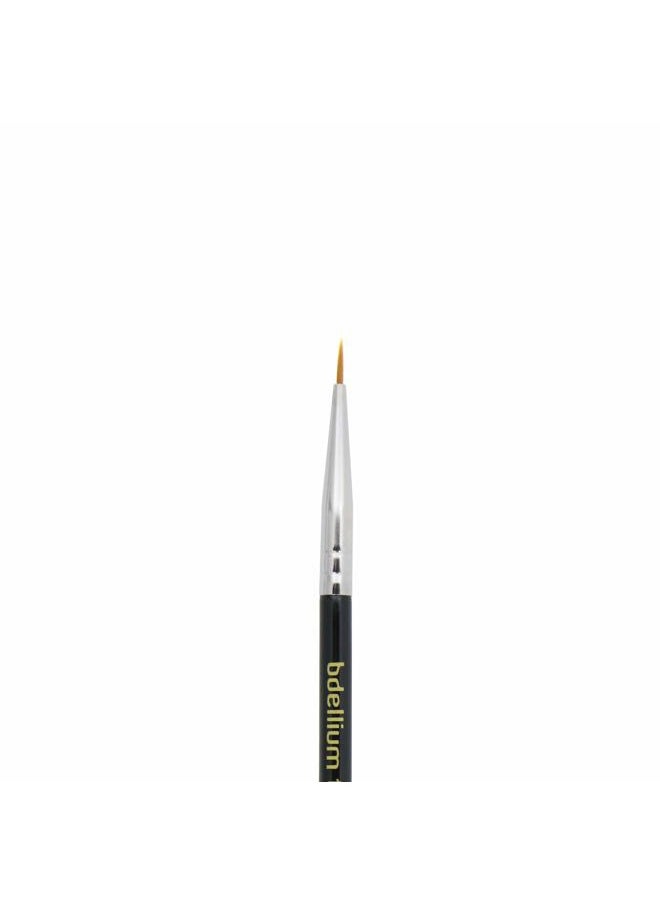 Bdellium Tools Bdellium Tools Professional Makeup Brush - Maestro Series 706 Fine Point Eyeliner - With Soft Synthetic Fibers, For Lining the Eyes (Black, 1pc)  - Image 2