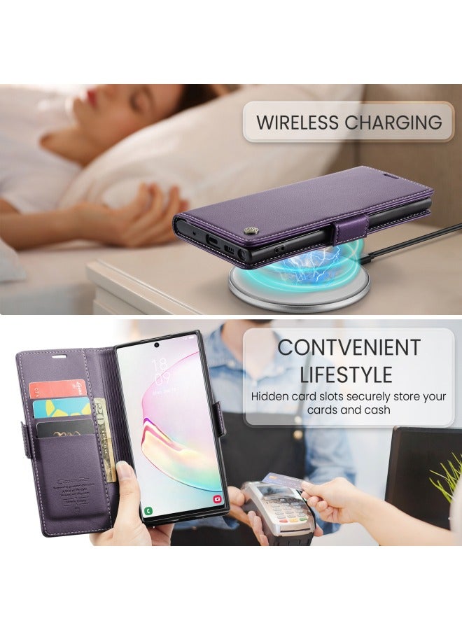 Phone Case Compatible for SAMSUNG Galaxy A12 / M12,  Protector Scratch Resistant Leather Kickstand Card Slots Money Pocket - Image 5