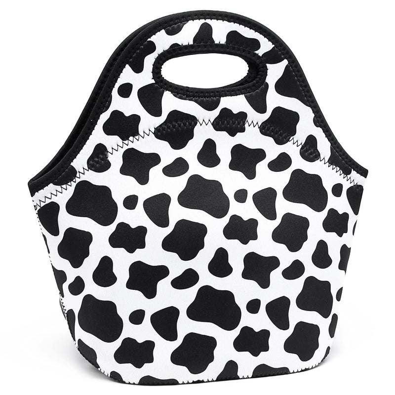 YOUBDM Neoprene Lunch Bags Thermal Insulated Lunch Tote Bag Reusable Washable Neoprene Picnic Bag for Women Men