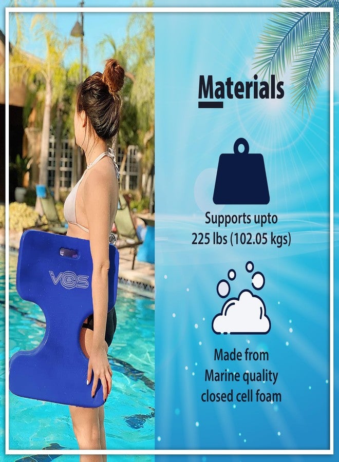 VOS Oasis Premium Water Solid Saddle Floats - Ultra Buoyant, Comfortable Floating Seats for Pool, Beaches, Lakes, Water Parks | Pack of 1 (Capri Blue) - Image 3