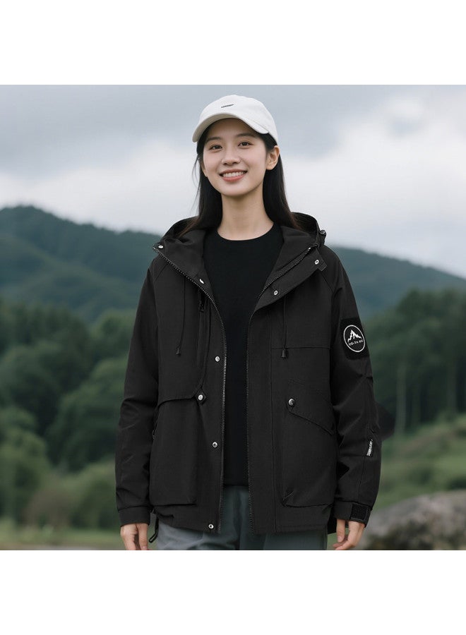 Fapai Autumn Fashion Versatile Outdoor Mountain Style Youth Sports Hooded Jacket Coat Women - Image 3