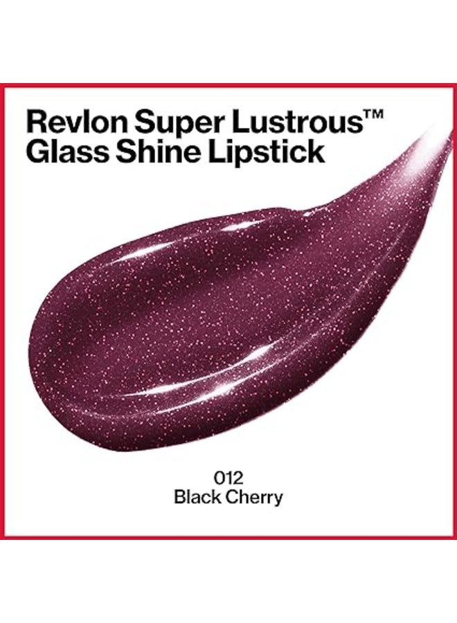 Revlon Super Lustrous Glass Shine Lipstick 012 Black Cherry - Image 2