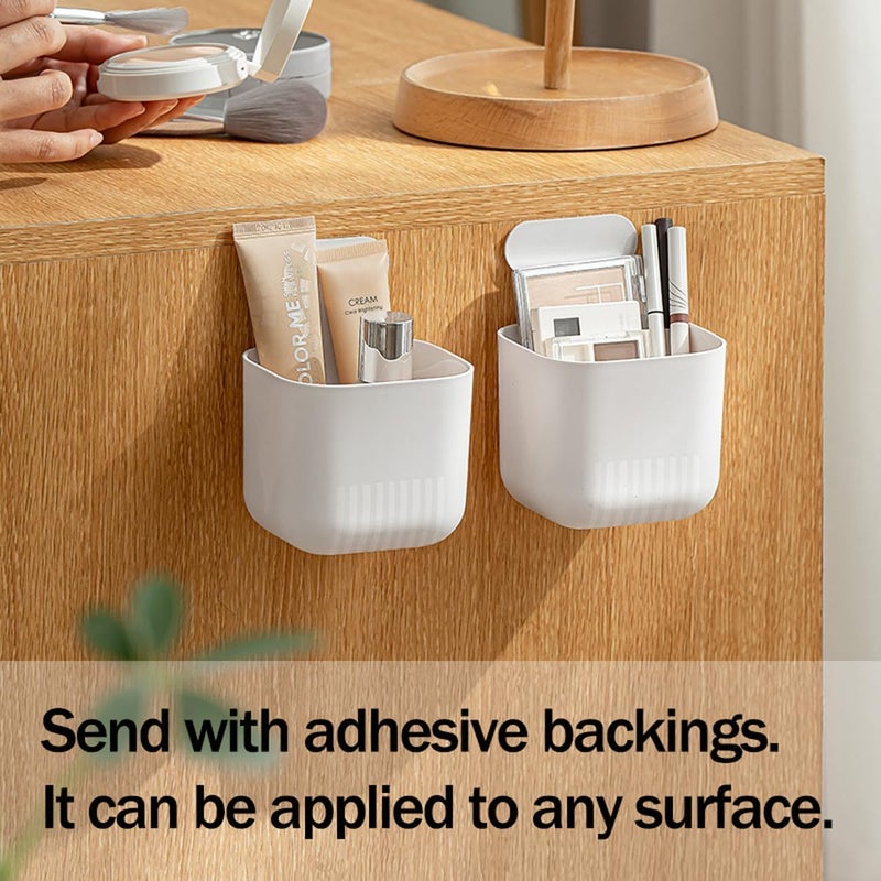 MORNITE Fridge Magnetic Cup Storage Rack, Magnetic Locker Organizer for Pen, Holder for Laundry, Board, Desks, Dresser, White - Image 5