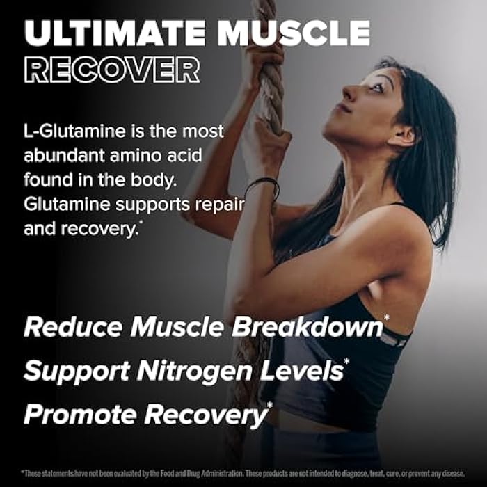 FINAFLEX Pure GLUTAMINE, Unflavored Powder - 10.6 oz - Reduces Muscle Breakdown & Supports Nitrogen Levels - 100% Pure L-Glutamine - 60 Servings - Image 4