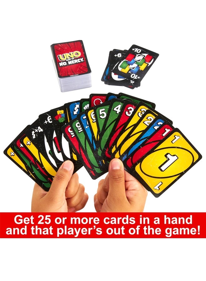 Mattel Games UNO Show No Mercy Card Game - Competitive Party Edition for Kids, Adults & Families - 2-10 Players, Ages 7+ with 112 Cards for Game Nights, Parties & On-The-Go Fun - Image 5