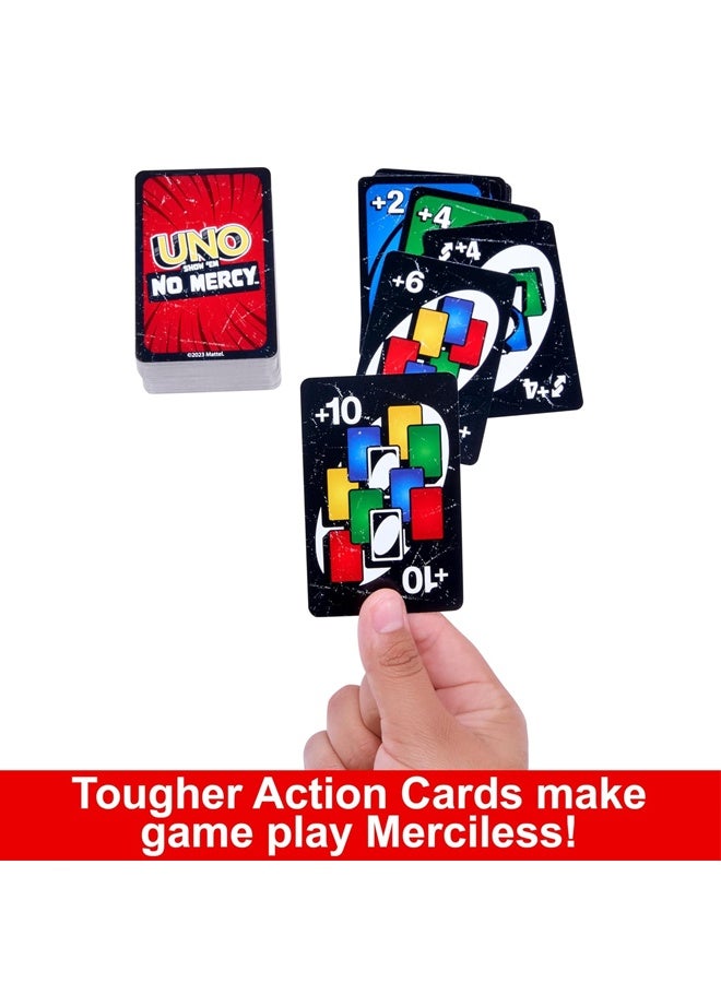 Mattel Games UNO Show No Mercy Card Game - Competitive Party Edition for Kids, Adults & Families - 2-10 Players, Ages 7+ with 112 Cards for Game Nights, Parties & On-The-Go Fun - Image 4