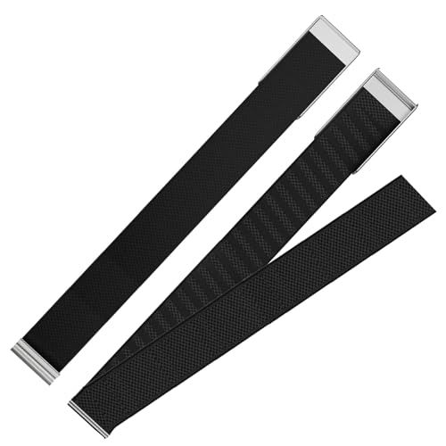 Fitcent Adjustable SuperKnit Bicep band Compatible with WHOOP 5.0 WHOOP One+Peak/MG LIFE, Soft Nylon Bicep Bands with Stainless Steel U Shape for WHOOP LIFE ECG Whoop 5.0 bands (Black, One+Peak) - Image 1