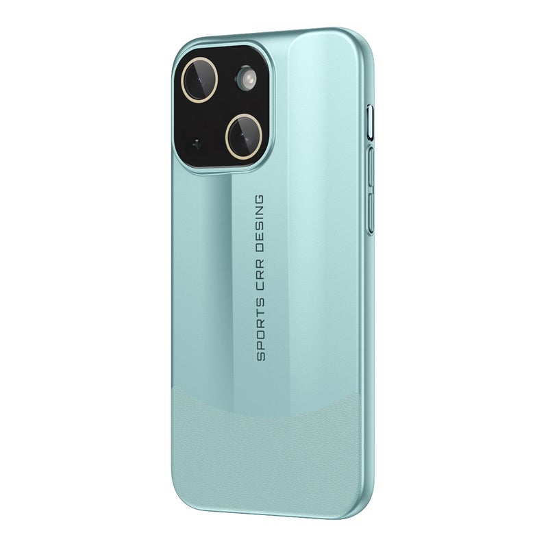 HuHa Protective Cover For iPhone 13 Vegetarian Leather Series Skin Feel Full Coverage Phone Case(Green) - Image 1