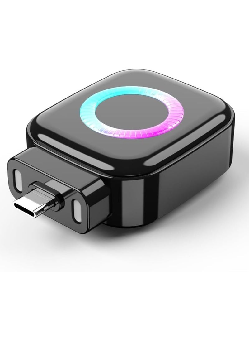 ACLIX Smart Auto-Stop USB-C Charger Adapter, 140W with AI Off, Dynamic LED Indicator, Compact Fast Charger for Safe Overnight Charging, Preventing Battery Aging and Extending Device Lifespan | Black - Image 1