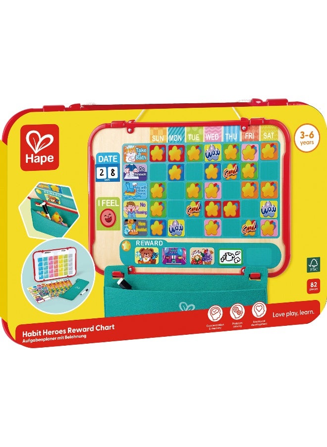 Hape مخطط مكافآت أبطال العادات من هابي (82 قطعة) - Image 2