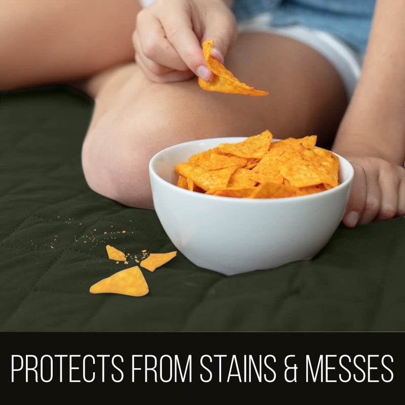 Sofa Shield The Original SOFA SHIELD Reversible Furniture Protector Features Elastic Strap Chair Hunter GreenSage by Sofa Shield - Image 2