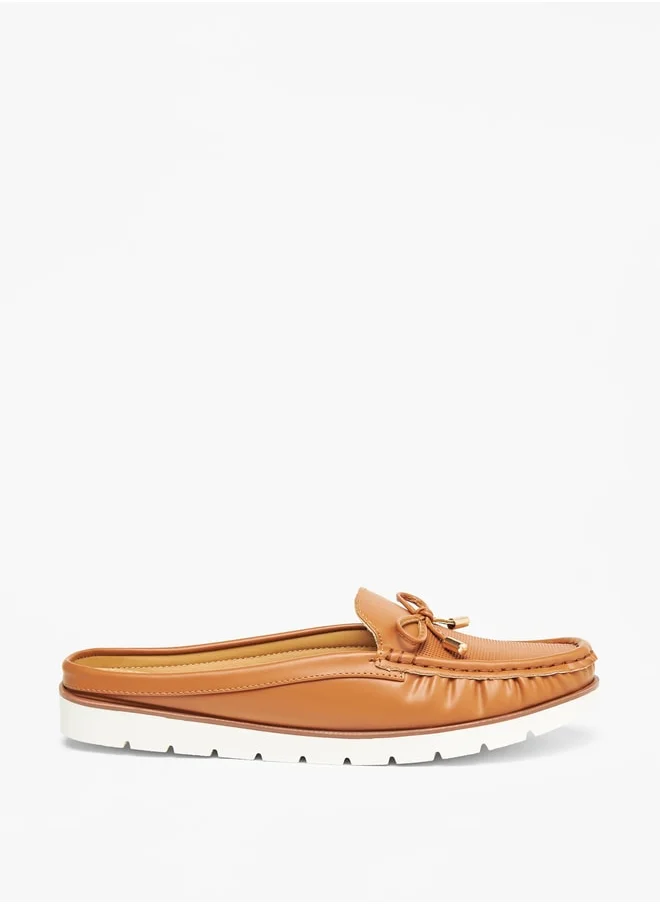 لو كونفورت Bow Accent Slip-On Mules