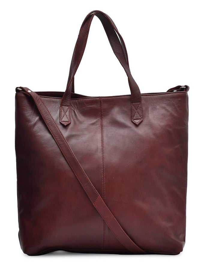 ASM TOTE BAG :WINE SOFTY SINGLE POCKET LEATHER BAG - Image 2