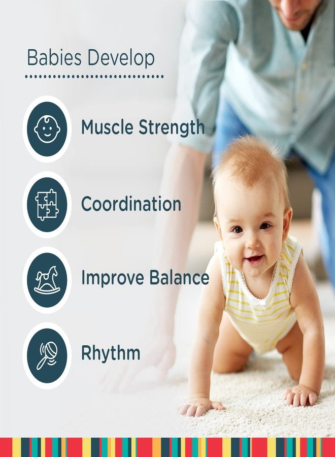 Jolly Jumper Iconic (Grey Safari), Doorway Baby Jumper, Indoor Exercise Saddle Seat, Adjustable Height, for Infants up to 28lbs, Black, No Stand Required - Image 5