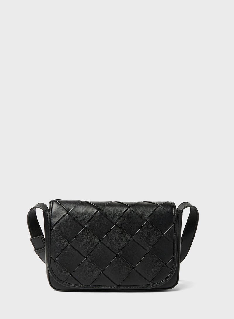 PIECES Braided Crossbody Bag  - Image 1