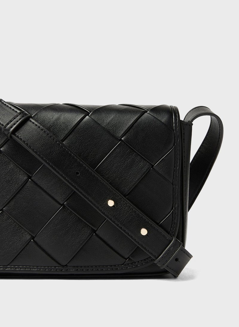 PIECES Braided Crossbody Bag  - Image 2