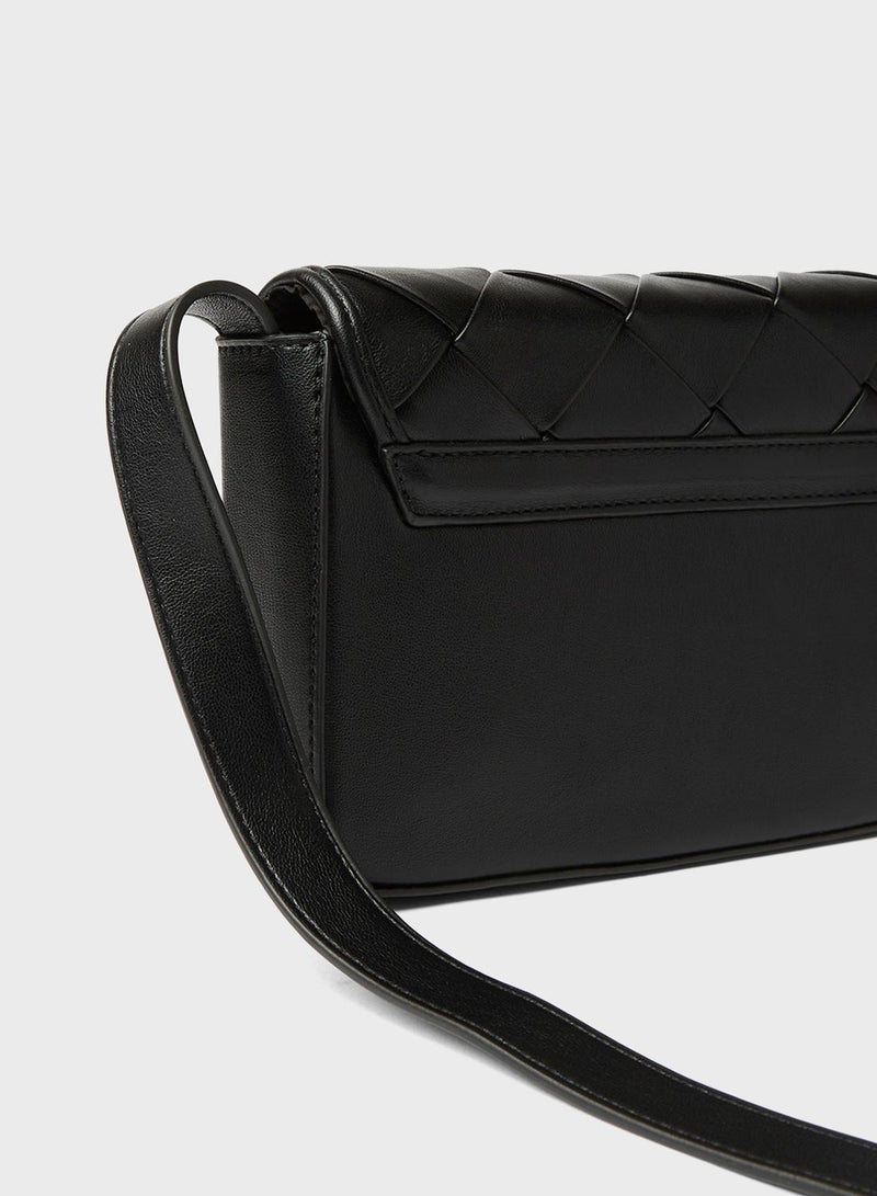 PIECES Braided Crossbody Bag  - Image 3