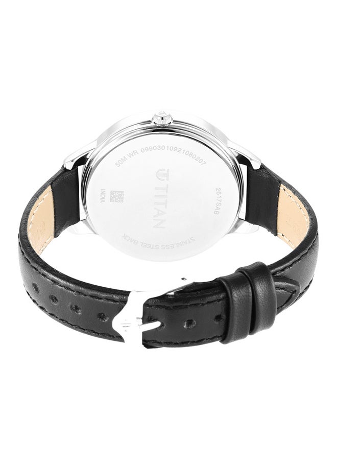 TITAN Leather Analog Wrist Watch 2617SL04 - Image 5
