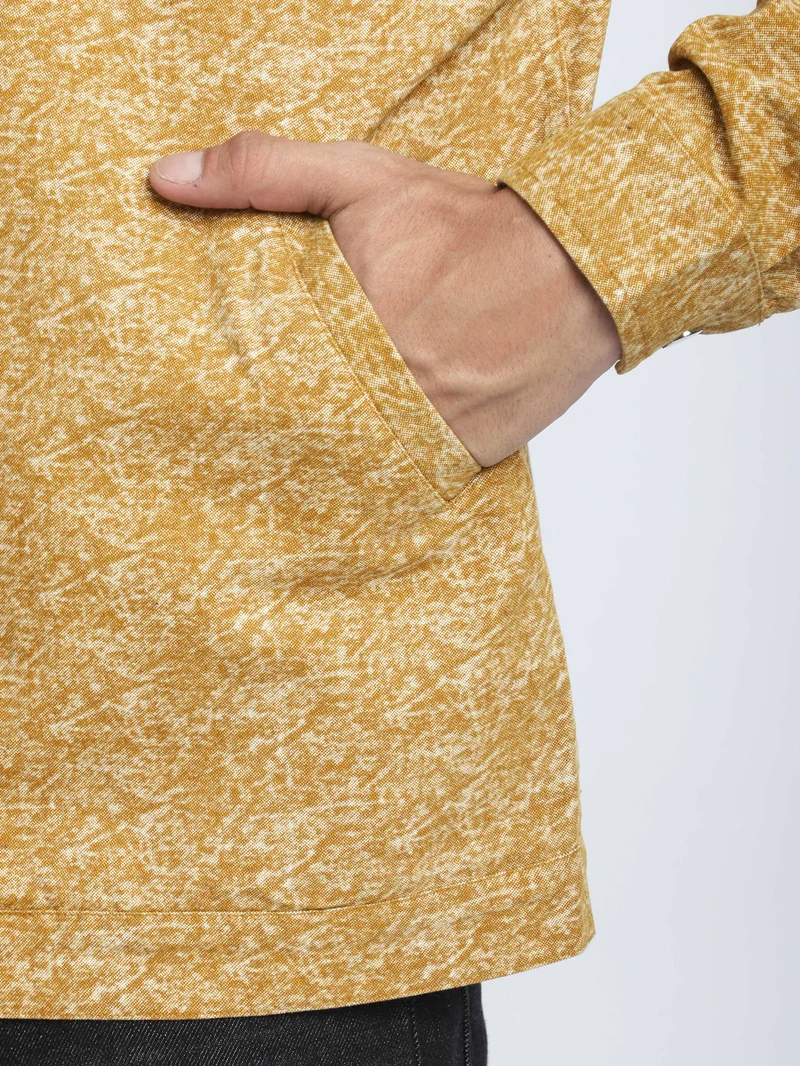 Beyoung Sand Brown Color Blast Shacket