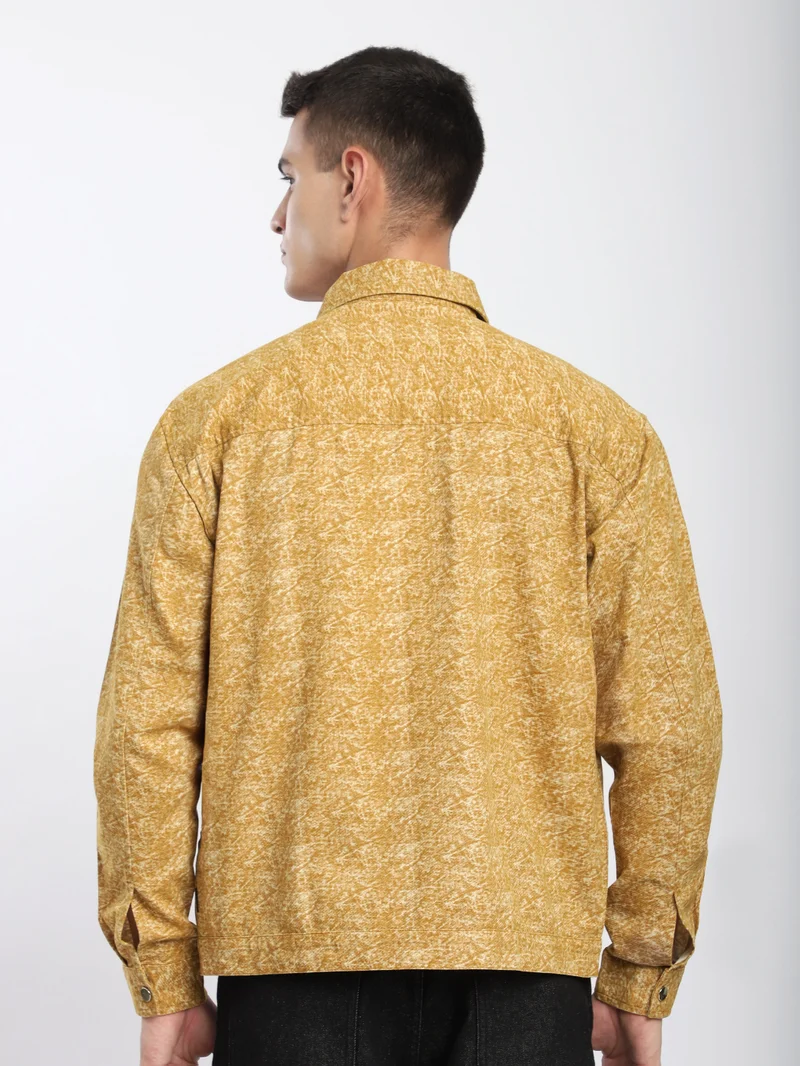 Beyoung Sand Brown Color Blast Shacket