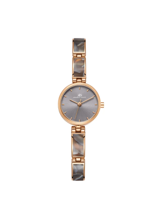 KENNETH SCOTT Women's Alloy and Acetate Plastic Analog Watch K24502-RCXX - 22 mm