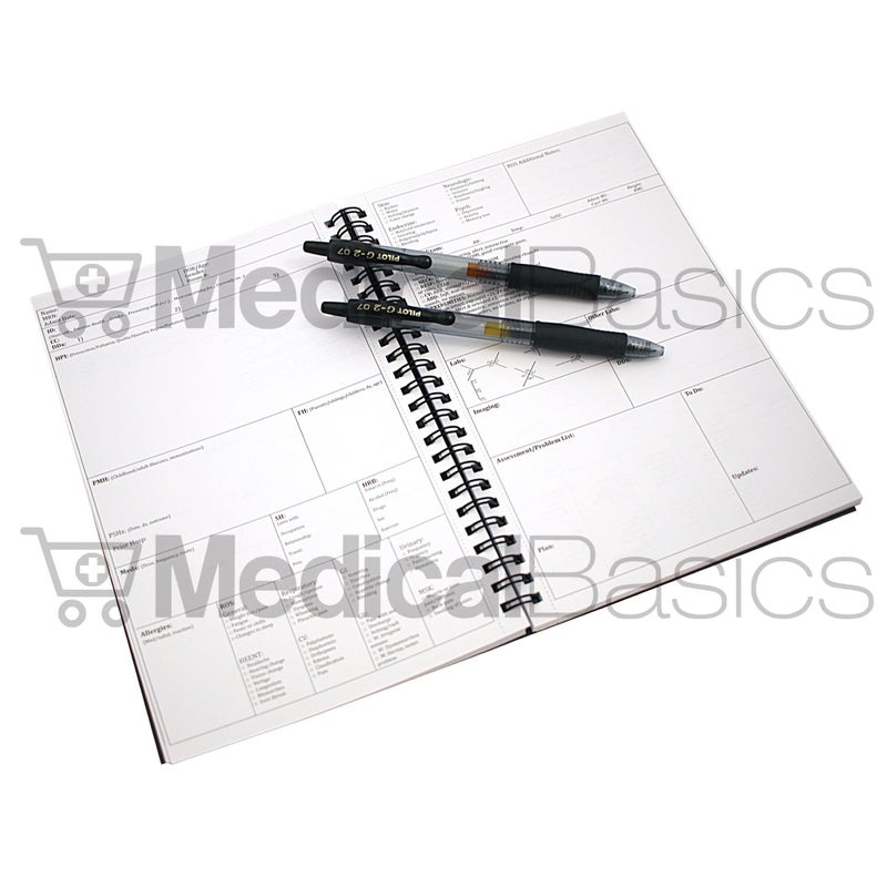 Medical Basics H&P notebook - Medical History and Physical notebook, 100 medical templates with perforations - Image 4