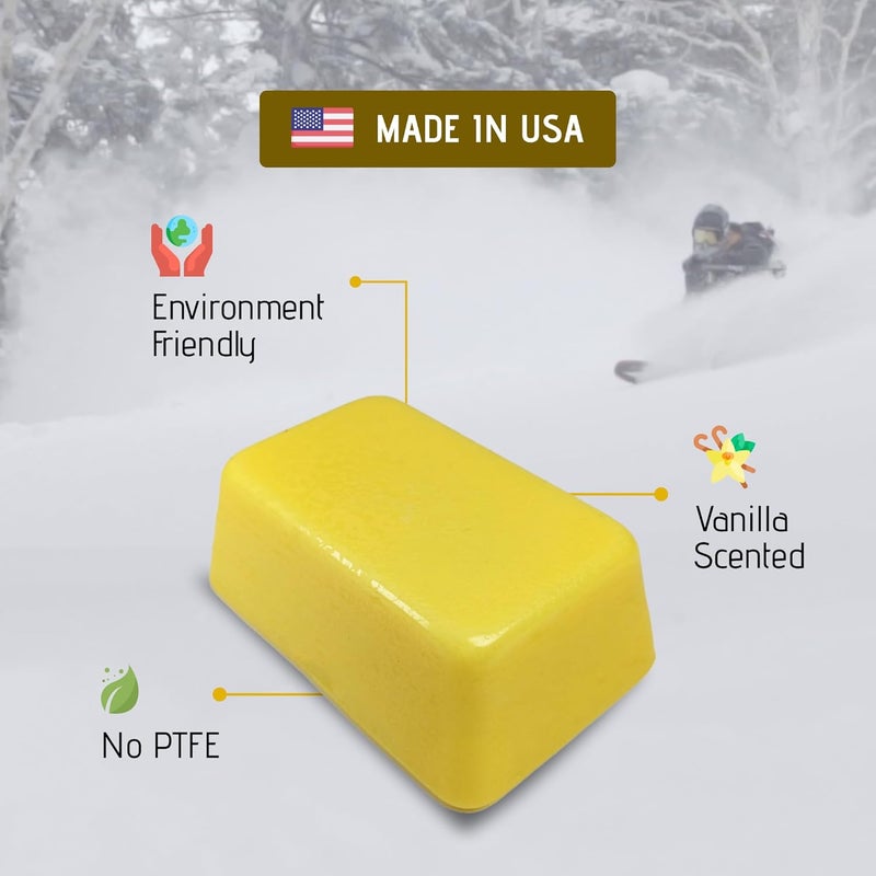 ZÜMWAX ZUMWax Iron-On Ski/Snowboard/Nordic CERAMIC Wax, 140g, WARM Temp, durable, PFAS-free. Made with eco-friendly ceramic and silicon dioxide for extreme speed. 100% hydrocarbon, NO FLUORO, Made in the USA - Image 5