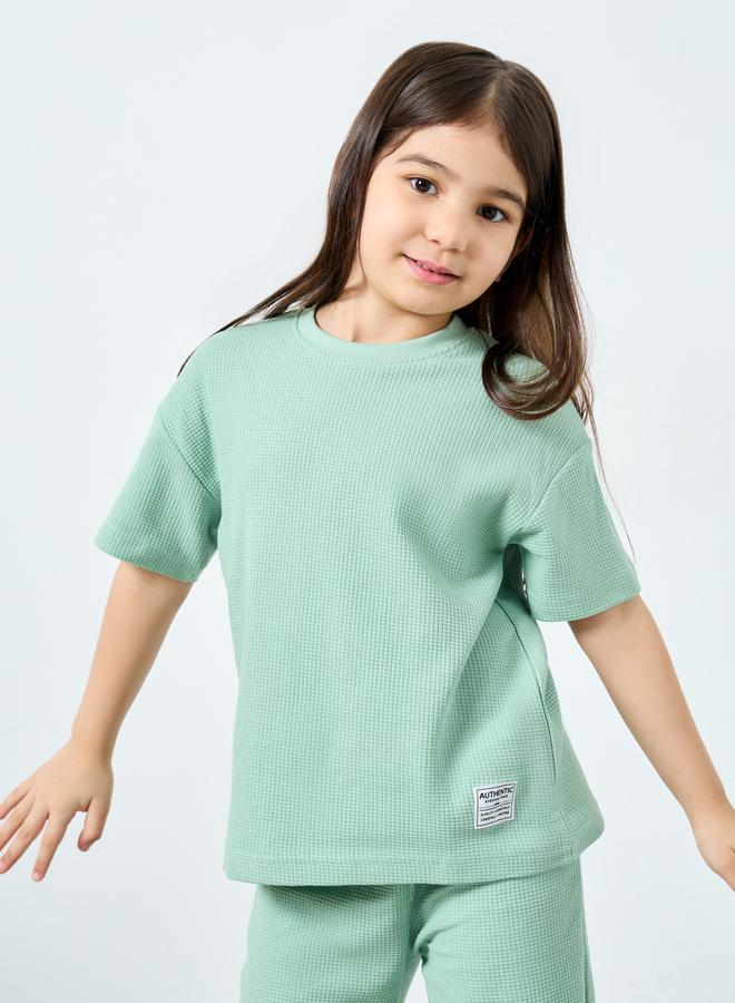 ستايلي طقم من بنطال جوغر وبلوزة محبوكة - Image 3