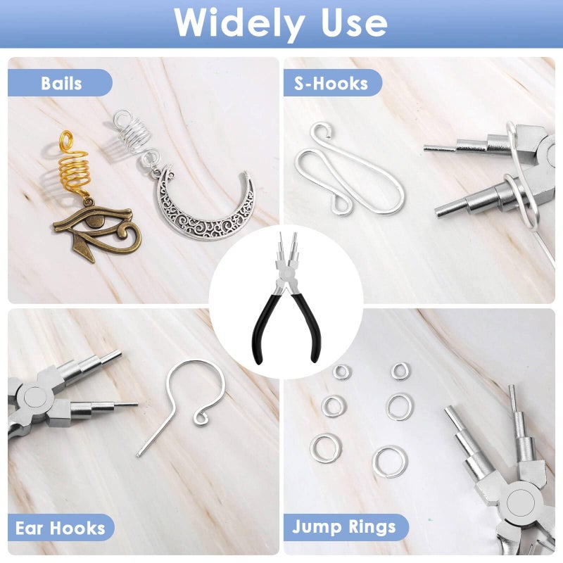 Bukela Bail Making Pliers, 6 in 1 Round Nose Pliers for Making Jump Rings, Wire Wrapping, Jewelry Making, Loop Making, Forming Bends - Image 5