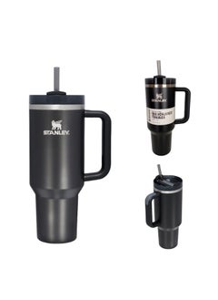 Stanley Quencher H2.0 FlowState Vacuum Insulated Tumbler – 40oz Black Stainless Steel Travel Mug with Leakproof Lid and Reusable Straw, Double-Walled Thermos Bottle Keeps Drinks Cold for 24 Hours or Hot for 7 Hours, Durable, BPA-Free, Portable Cup for Work, Gym, and Outdoor Hydration  - Image 4