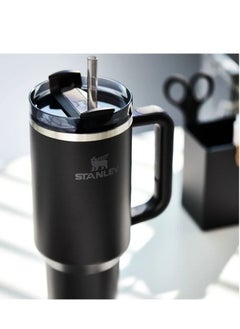 Stanley Quencher H2.0 FlowState Vacuum Insulated Tumbler – 40oz Black Stainless Steel Travel Mug with Leakproof Lid and Reusable Straw, Double-Walled Thermos Bottle Keeps Drinks Cold for 24 Hours or Hot for 7 Hours, Durable, BPA-Free, Portable Cup for Work, Gym, and Outdoor Hydration  - Image 5
