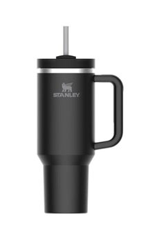 Stanley Quencher H2.0 FlowState Vacuum Insulated Tumbler – 40oz Black Stainless Steel Travel Mug with Leakproof Lid and Reusable Straw, Double-Walled Thermos Bottle Keeps Drinks Cold for 24 Hours or Hot for 7 Hours, Durable, BPA-Free, Portable Cup for Work, Gym, and Outdoor Hydration  - Image 2