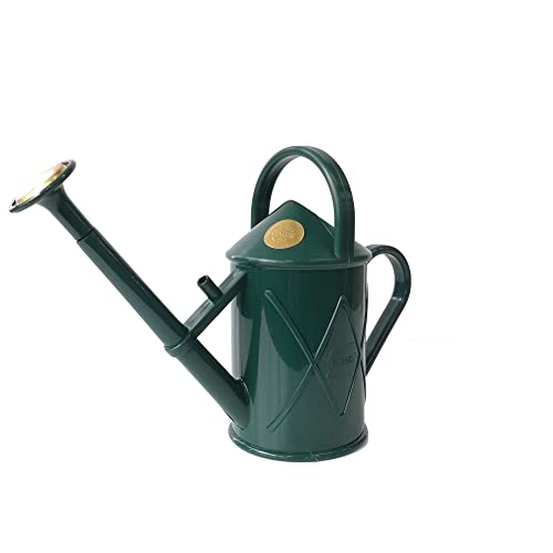 Haws Indoor Plastic Watering Can  The HAWS The Bartley Burbler  Two Pint  Pot Waterer  Fine Spray Rose  Green