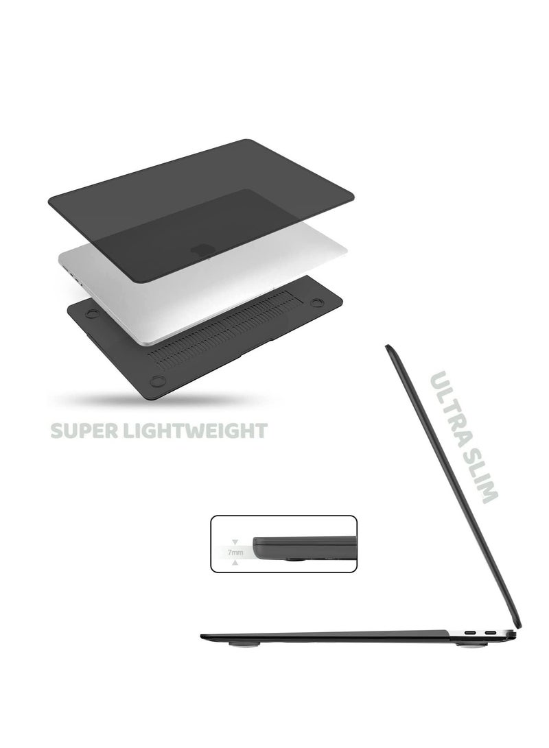 3 in 1 Hard Rubberized Hard Case for MacBook Pro 13 inch 2020 2019 2018 2017 2016 Release A2338 M1 A2289 A2251 A2159 A1989 A1706 A1708, Plastic Hard Shell Cover & Keyboard Cover Skin - Image 2