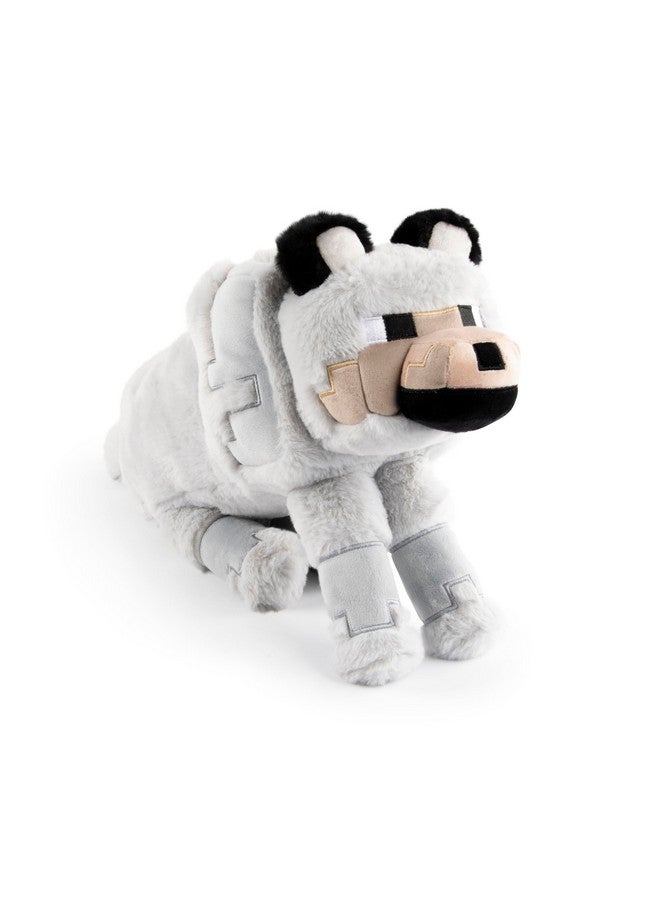 Jay Franco Minecraft Plush Pillow Buddy - Soft Plushie Stuffed Pillow, 19 Inches, Gray - Wolf - Image 2