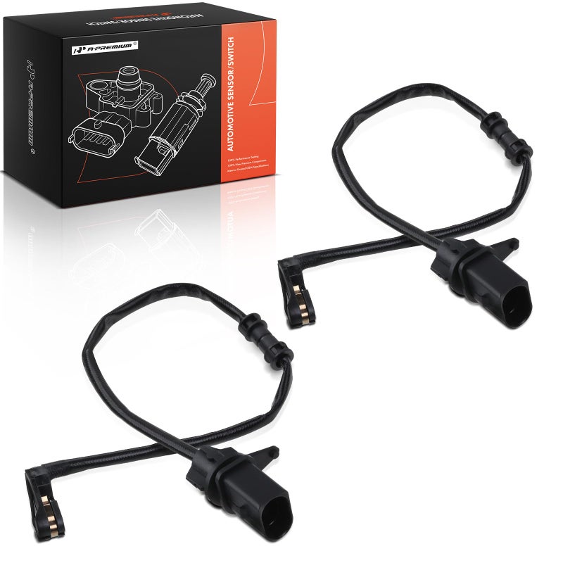 APremium Disc Brake Pad Wear Sensors Compatible with Audi A6 A6 Quattro A7 Quattro A8 Quattro Q5 S6 S7 S8 SQ5 Front Side 2PC Set