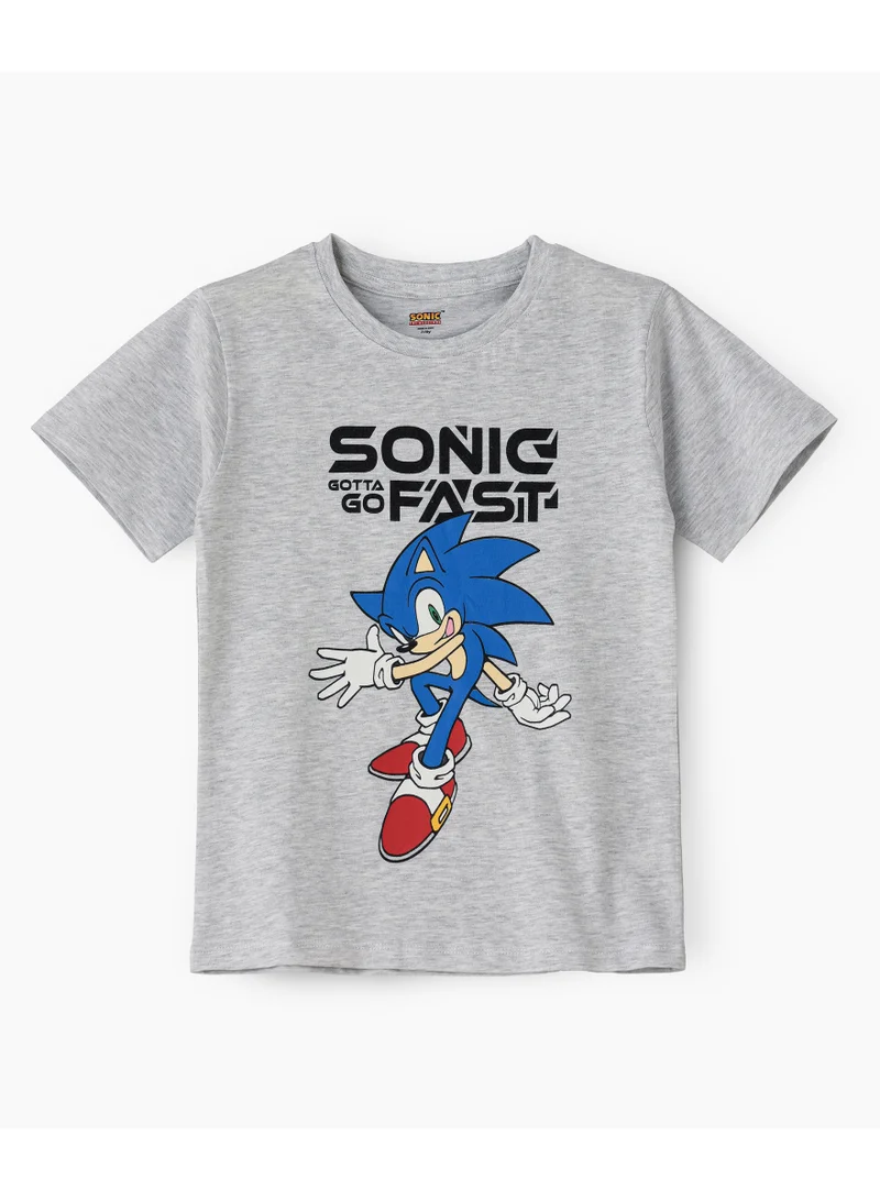 SONIC Sonic Tshirt for Boys | Casual Wear with Cotton Jersey Fabric | Regular Length