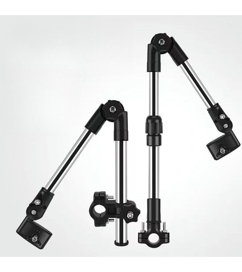 Universal Bracket Umbrella Stand With 360 Degree Adjustable Bracket For Wheelchairs Bicycles And Anglers Foldable Multifunctional Design Sturdy Construction Safety Clamp All Weather Protection - Image 3