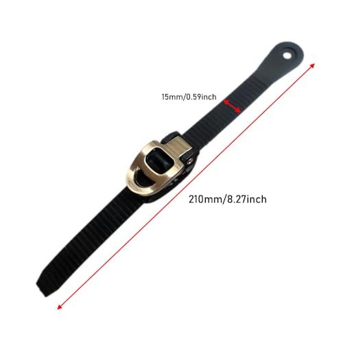 SquEqu 2 Set Roller Skates Strap with Adjustable Buckle Mount Screws Nuts Set Universal Replacement Engergy Straps Latches for Inline Skating Shoes Ice Blades Rollerblades Rollerskates MTB SPD Shoe - Image 2