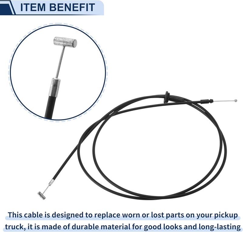 INFINAUTO Hood Latch Release Cable for Hyundai Elantra 2000-2006 No.811902D000 Engine Hood Release Cable 1 Pc - Image 4